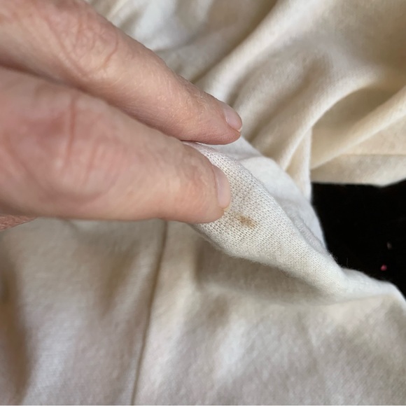 Vintage 70s Cream Knit Midi Dress | Sheer Sweater Dress small minimalist - Picture 9 of 14